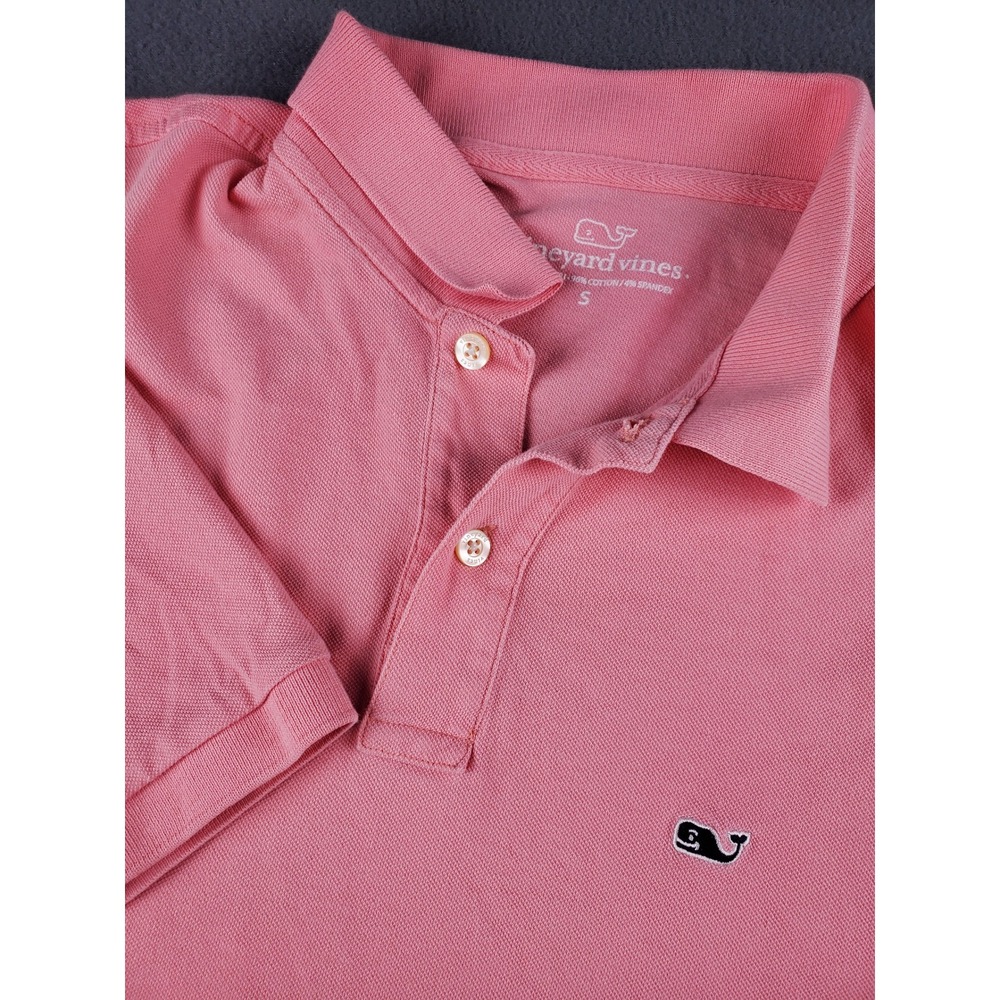 Vineyard Vines Polo Shirt Classic Fit Short Sleeve Everyday Casual Pink S